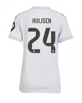 Billige Fotballdrakt Real Madrid Dean Huijsen #24 Replika Hjemmedrakt Dame 2025-26 Kortermet Billige Fotballdrakt Real Madrid Dean Huijsen #24 Replika Hjemmedrakt Dame 2025-26 Kortermet